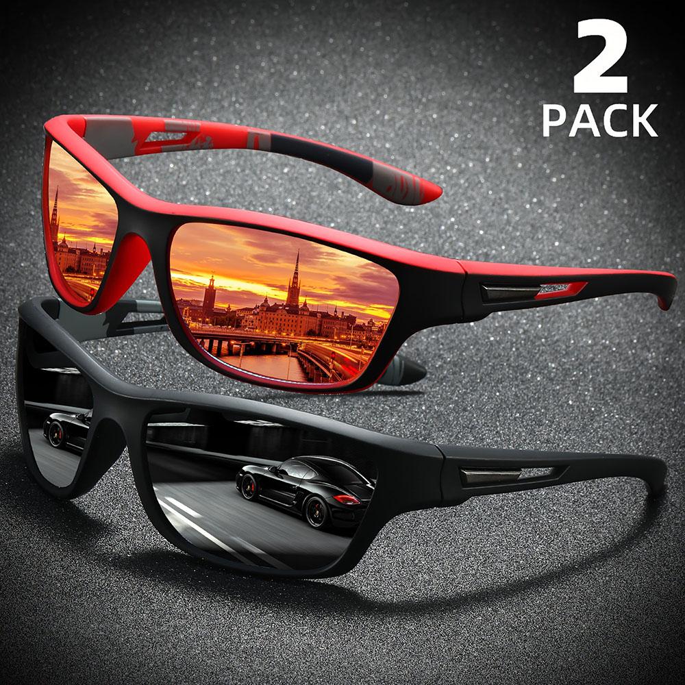 2 шт. поляризованные солнцезащитные очки с оберткой для мужчин и женщин, очки для рыбалки, защиты от ультрафиолета, идеально подходят для занятий спортом на открытом воздухе, путешествий, вождения
2 шт. поляризованные солнцезащитные очки с оберткой для мужчин и женщин, очки для рыбалки, защиты от ультрафиолета, идеально подходят для занятий спортом на открытом воздухе, путешествий, вождения