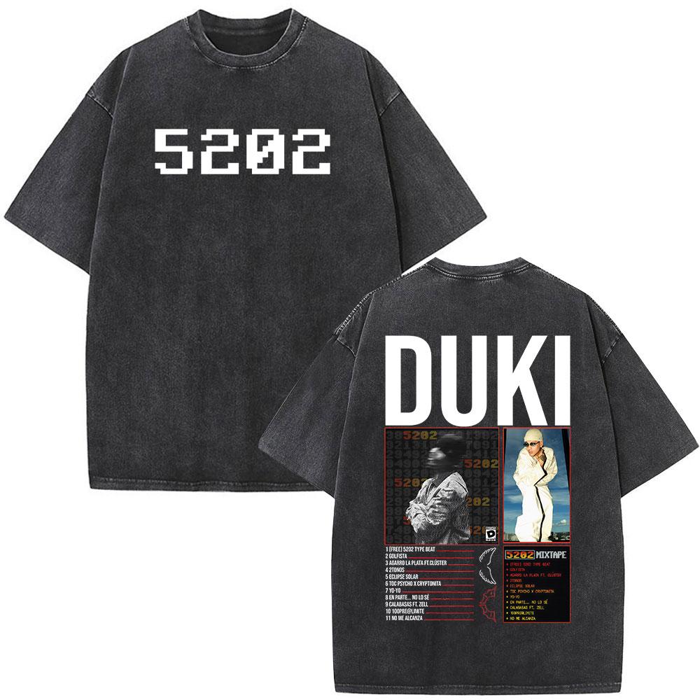 Vintage Washed Rapper Duki 5202 MIXTAPE Album Tshirt Mens Women Clothing Fashion Hip Hop Harajuku Cotton Short Sleeve T Shirts S
Vintage Washed Rapper Duki 5202 MIXTAPE Album Tshirt Mens Women Clothing Fashion Hip Hop Harajuku Cotton Short Sleeve T Shirts S