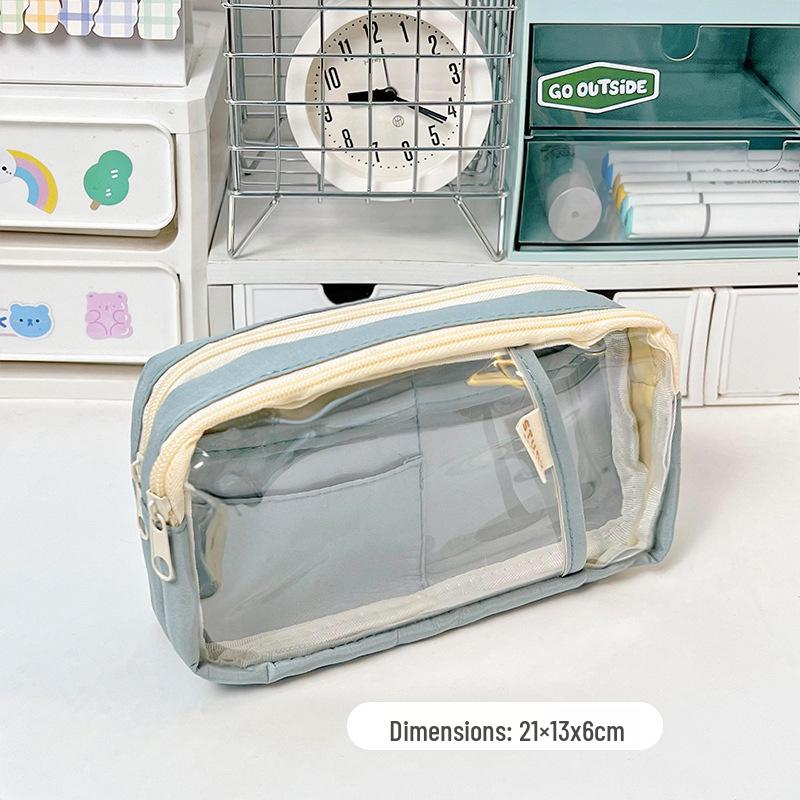 Simple Large Capacity Double-Layer Transparent Pen Case for Middle & High School Students - Stationery Box for Boys & Girls
Simple Large Capacity Double-Layer Transparent Pen Case for Middle & High School Students - Stationery Box for Boys & Girls