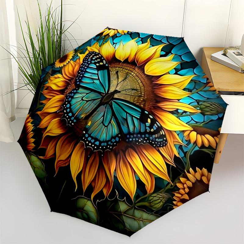 Butterfly SunflowerThemed Automatic Opening and Closing Umbrella 8 Ribs, Suitable for Leisure and Going Out, Outdoor Accessory, Gothic Sty
Butterfly SunflowerThemed Automatic Opening and Closing Umbrella 8 Ribs, Suitable for Leisure and Going Out, Outdoor Accessory, Gothic Sty