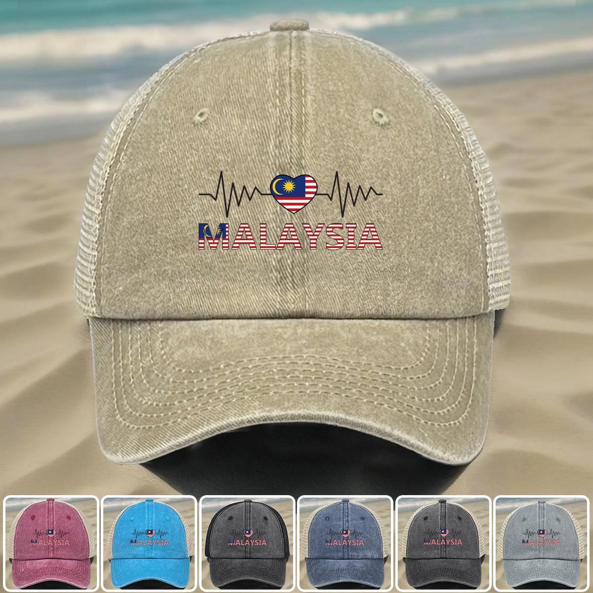 Heart Wave Malaysia Flag Print Snapback Baseball Hat, Patriotic Flat Cap Raw Brim Lightweight Distressed Adjustable Strap Snapback Baseball Cap as the picture вино красного
Heart Wave Malaysia Flag Print Snapback Baseball Hat, Patriotic Flat Cap Raw Brim Lightweight Distressed Adjustable Strap Snapback Baseball Cap as the picture вино красного