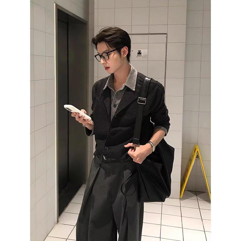 Men s Autumn Two-Piece Patchwork Cardigan with Shirt Collar – Relaxed, Old Money Style Knit Outerwear Medium сірий колір
Men s Autumn Two-Piece Patchwork Cardigan with Shirt Collar – Relaxed, Old Money Style Knit Outerwear Medium сірий колір