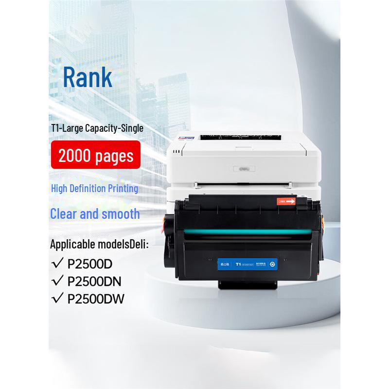 Gezhige Compatible Toner for Deli T1 T2 M2000dw, M2500dw, P2500D, M2500D/DN Cartridges T1 3500 pages non-refillable - for P2500/M2500
Gezhige Compatible Toner for Deli T1 T2 M2000dw, M2500dw, P2500D, M2500D/DN Cartridges T1 3500 pages non-refillable - for P2500/M2500
