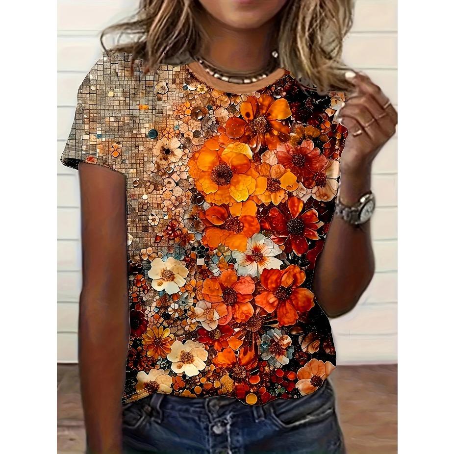Womens T-Shirt Butterfly and Flower Pattern Design Print- Comfy Short Sleeve Crew Neck Fashion 3D Printing XL
Womens T-Shirt Butterfly and Flower Pattern Design Print- Comfy Short Sleeve Crew Neck Fashion 3D Printing XL