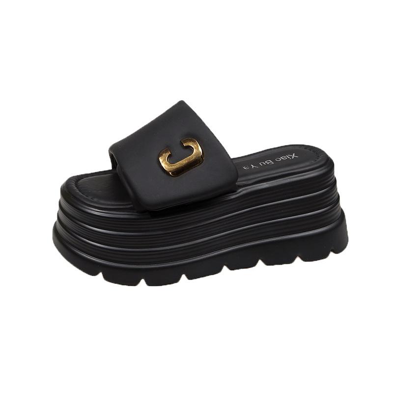 2025 весна и лето новая мода универсальная обувь на платформе маффин, шлепанцы с открытым носком, толстая подошва, увеличивающие рост, крутые шлепанцы женские 39 чёрный
2025 весна и лето новая мода универсальная обувь на платформе маффин, шлепанцы с открытым носком, толстая подошва, увеличивающие рост, крутые шлепанцы женские 39 чёрный