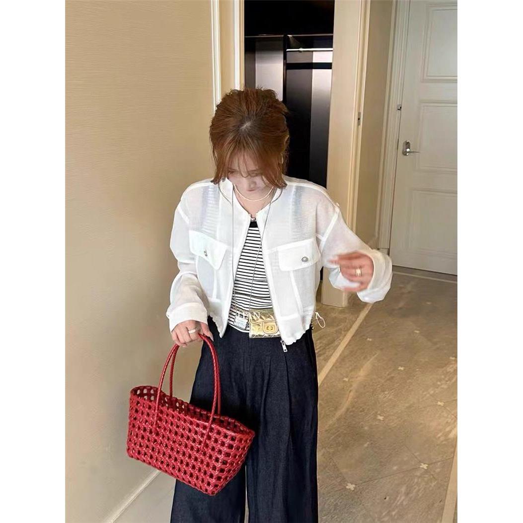 2025 Весна/Лето Рубашка с защитой от солнца и полосатый топ-майка, комплект-кардиган из двух предметов XL
2025 Весна/Лето Рубашка с защитой от солнца и полосатый топ-майка, комплект-кардиган из двух предметов XL