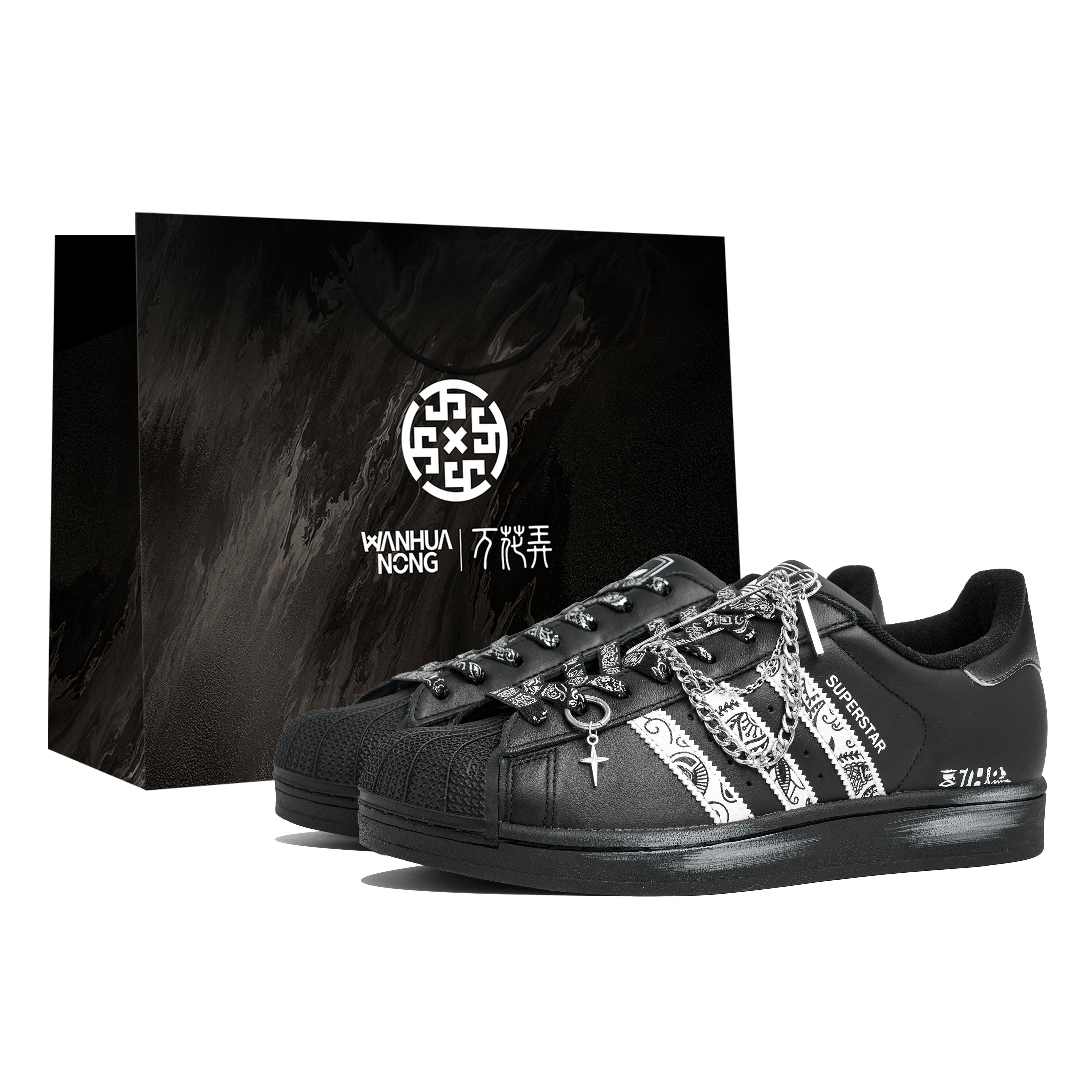 Adidas Superstar 2 Wan Hua Nong, Black Domain Totem, Shopping Bag Abrasion Resistant Low top Skateboard Shoes Unisex JI0079(Team1024-S-BOX) 37⅓
Adidas Superstar 2 Wan Hua Nong, Black Domain Totem, Shopping Bag Abrasion Resistant Low top Skateboard Shoes Unisex JI0079(Team1024-S-BOX) 37⅓
