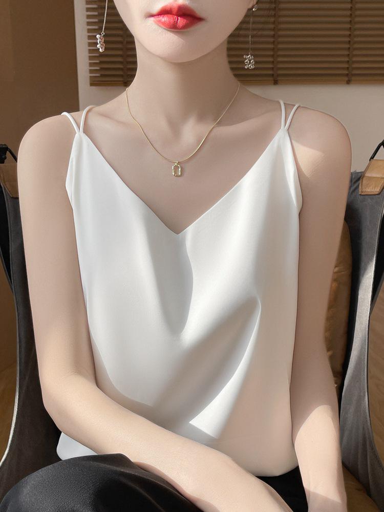 Women s White Satin Camisole - Beautiful Back, Imitation Silk, Summer Top/Base Layer S (recommended 85-100 jin) білий
Women s White Satin Camisole - Beautiful Back, Imitation Silk, Summer Top/Base Layer S (recommended 85-100 jin) білий