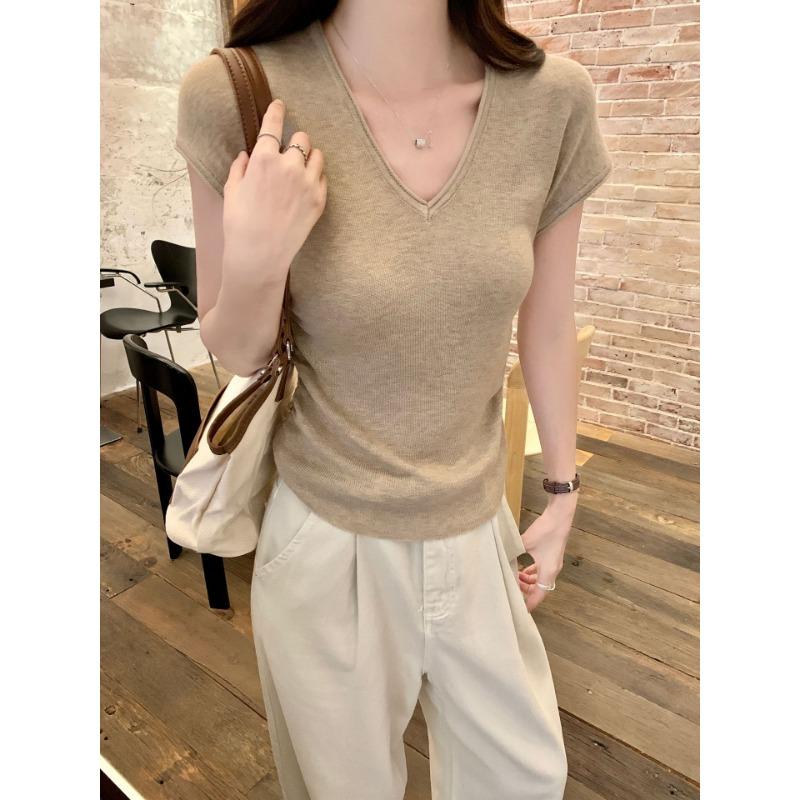 Новый свитер без рукавов с V-образным вырезом для женщин, летний дизайн, жилет, футболка, топ XL
Новый свитер без рукавов с V-образным вырезом для женщин, летний дизайн, жилет, футболка, топ XL