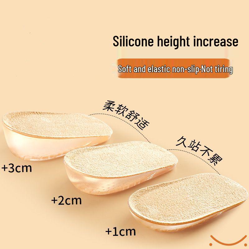 Silicone Height Boost Invisible Heel Protector: Anti-Wear, Shock-Absorbing Insole Women 1cm прозорий
Silicone Height Boost Invisible Heel Protector: Anti-Wear, Shock-Absorbing Insole Women 1cm прозорий