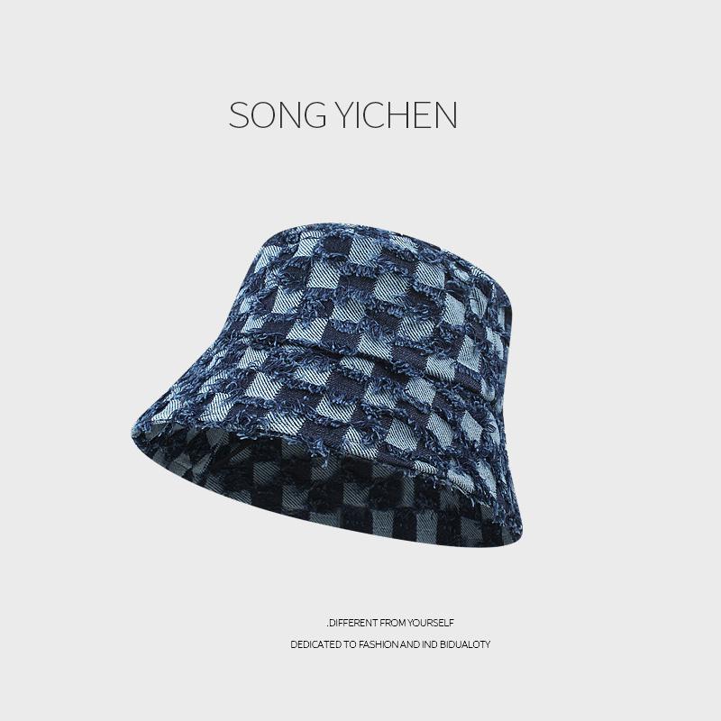 Foldable Checkerboard Fisherman Hat Washed Denim Bucket Hats Unisex Fashion Caps Hip Hop Streetwear Men Women Panama Bucket Cap L (54-59 cm) темно-синього кольору
Foldable Checkerboard Fisherman Hat Washed Denim Bucket Hats Unisex Fashion Caps Hip Hop Streetwear Men Women Panama Bucket Cap L (54-59 cm) темно-синього кольору
