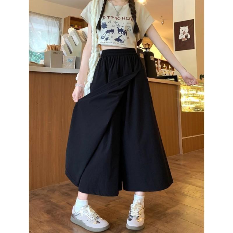 Women s Spring/Summer Design: Patchwork Casual Skirt-Pants, High-Waisted, Loose-Fitting, Straight-Leg, Wide-Leg Skirt-Pants XXS чорний
Women s Spring/Summer Design: Patchwork Casual Skirt-Pants, High-Waisted, Loose-Fitting, Straight-Leg, Wide-Leg Skirt-Pants XXS чорний