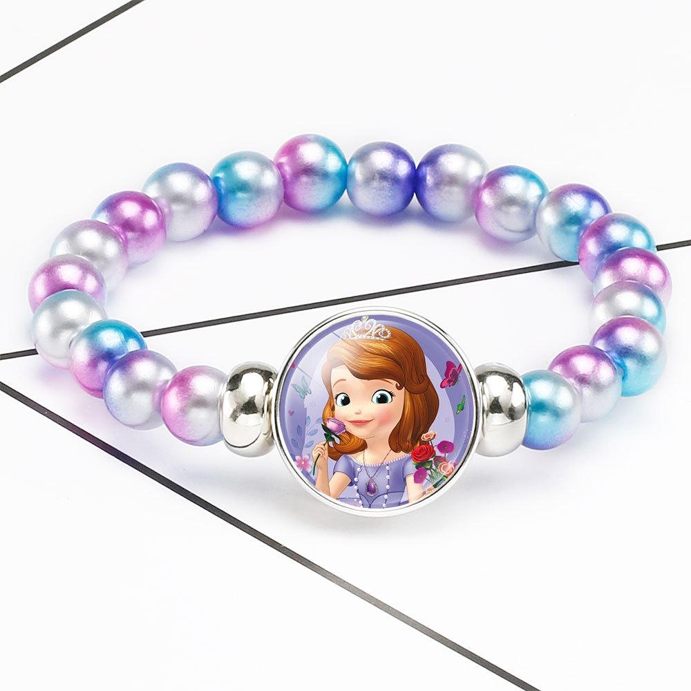 Princess Series Bracelet For Children Creative Cartoon Image Rainbow Beads Adjustable Wristband StyleQ
Princess Series Bracelet For Children Creative Cartoon Image Rainbow Beads Adjustable Wristband StyleQ
