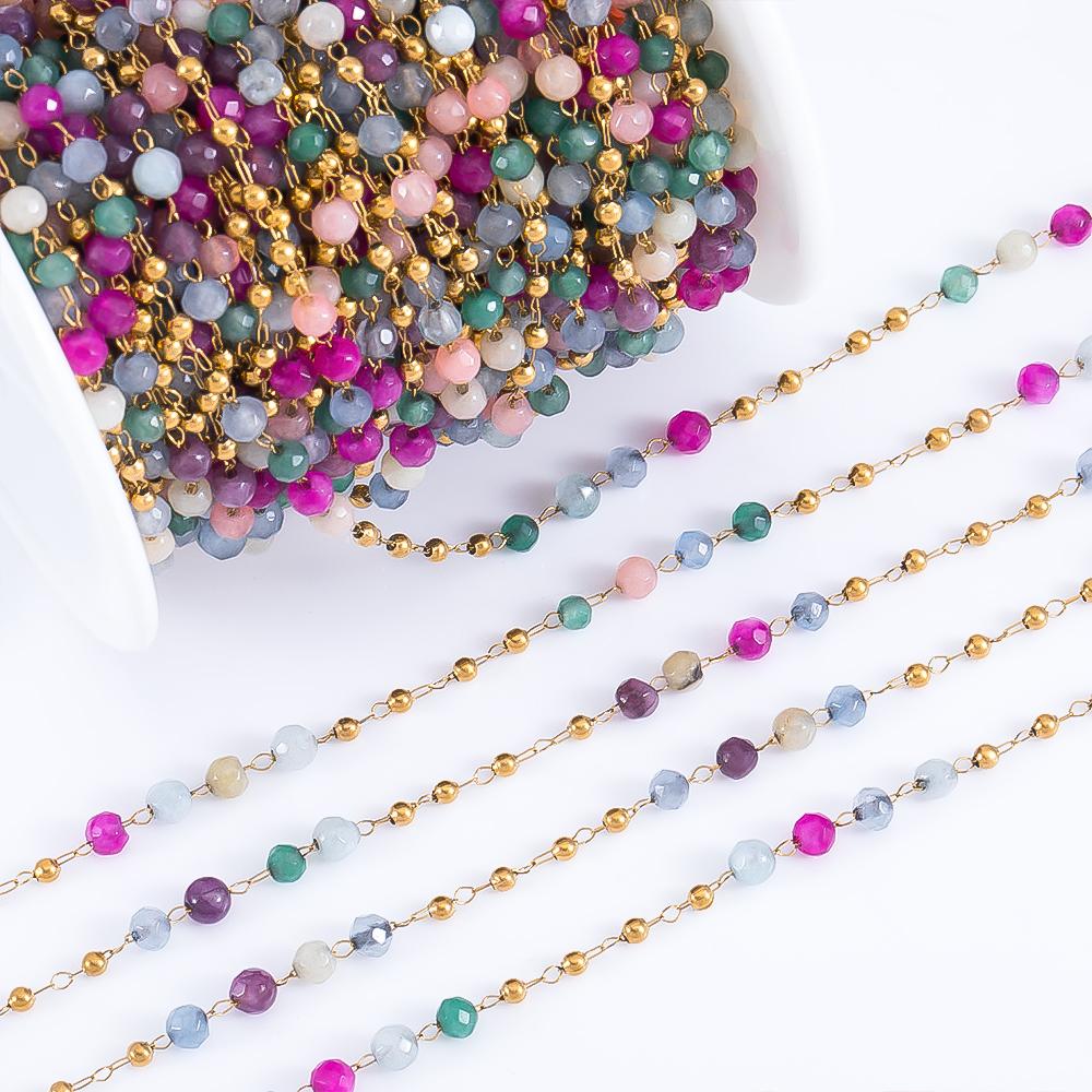 0.5Meter 1Meter Stainless Steel Chain Color Crystal Ball Stone Beads Necklace Chain for Body Jewelry Making DIY Bracelet Supply 0.5meter
0.5Meter 1Meter Stainless Steel Chain Color Crystal Ball Stone Beads Necklace Chain for Body Jewelry Making DIY Bracelet Supply 0.5meter