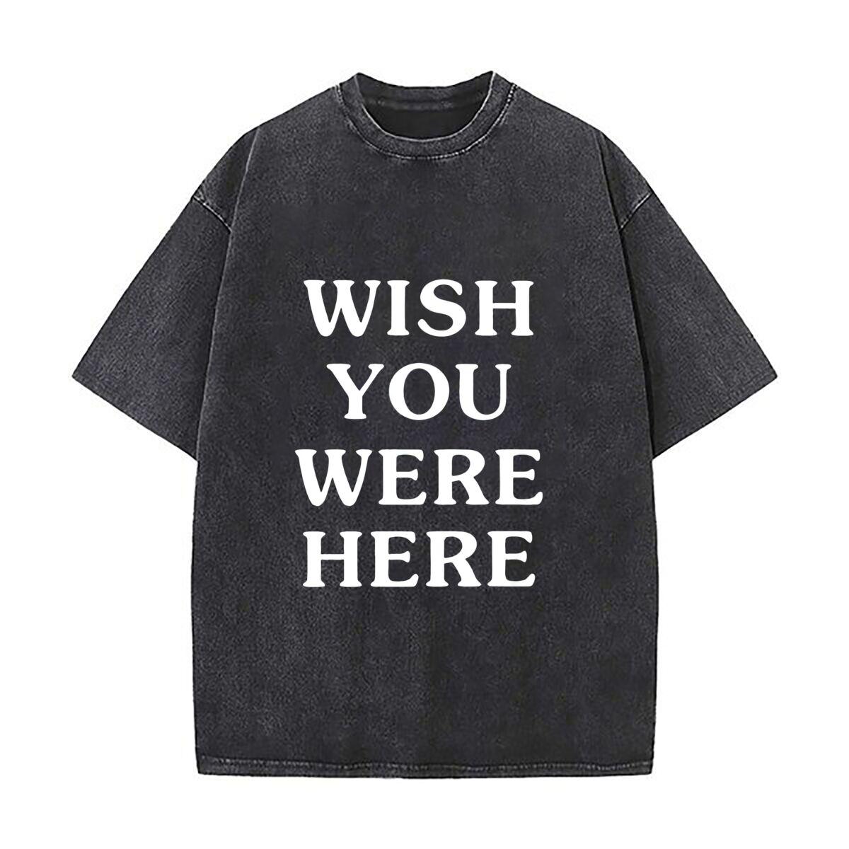 Wish You Were Here design Oversized Short Sleeve Loose Streetwear Short Sleeve Tops Tee S
Wish You Were Here design Oversized Short Sleeve Loose Streetwear Short Sleeve Tops Tee S