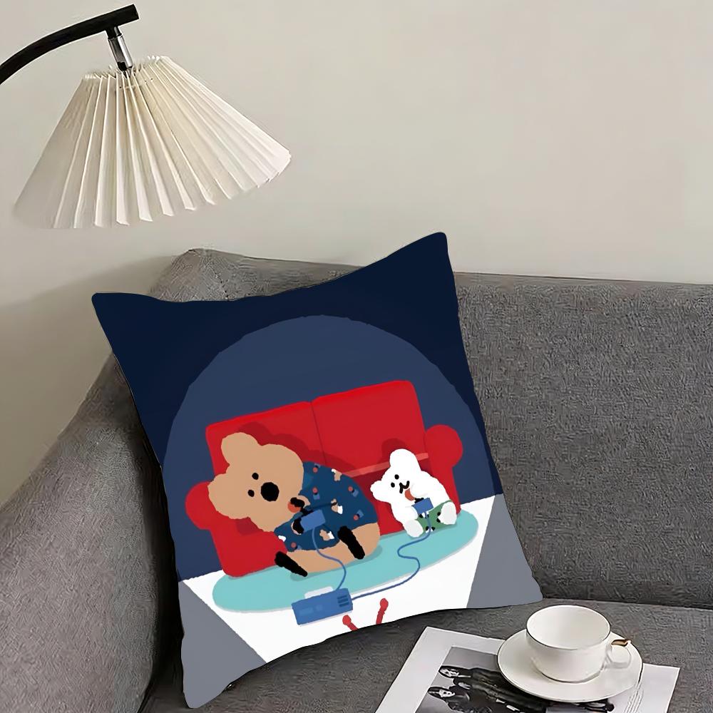 Korean stationery D-Dinotaeng Cushion Cover Reversible Plush Pillow Cover – For car, sofa, bedroom, perfect as a gift. 12x12Inch
Korean stationery D-Dinotaeng Cushion Cover Reversible Plush Pillow Cover – For car, sofa, bedroom, perfect as a gift. 12x12Inch