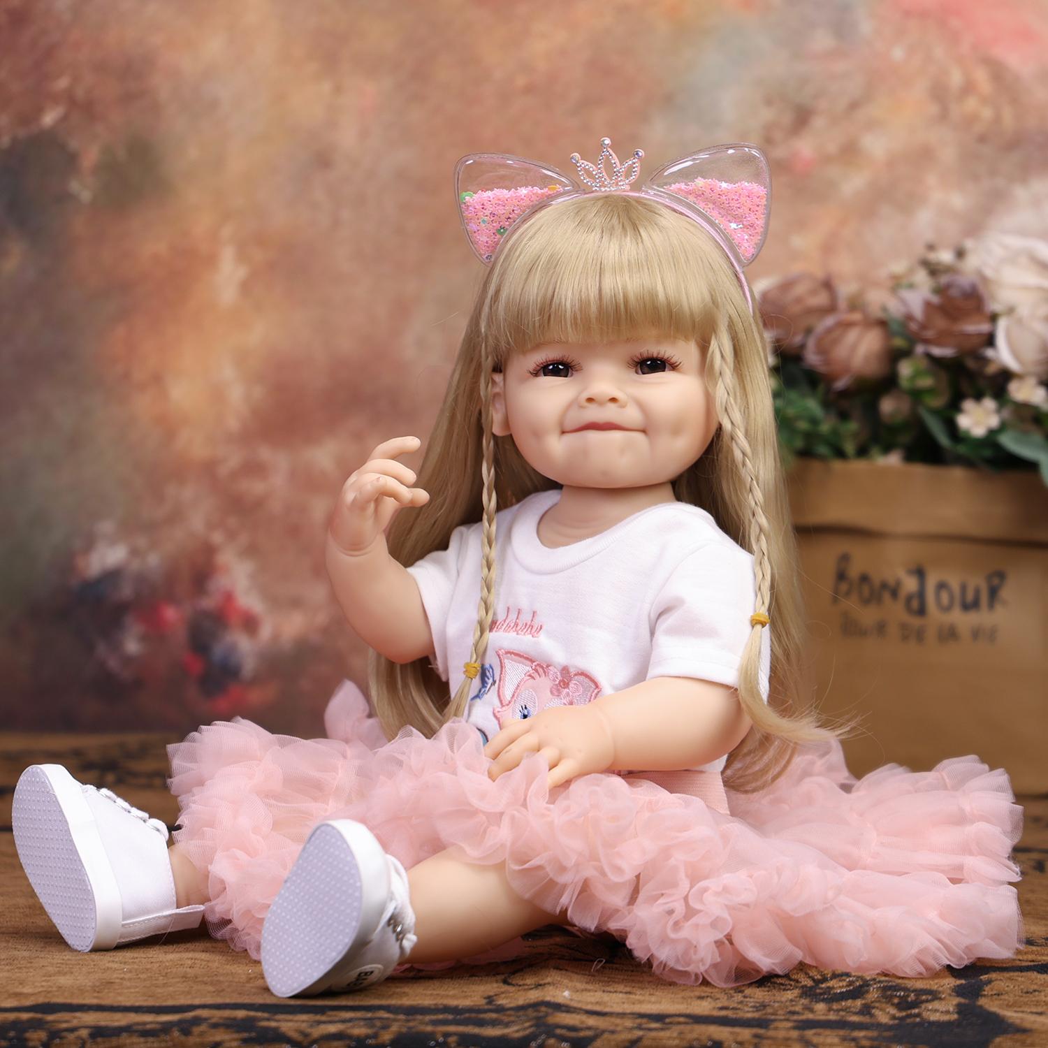 KEIUMI Realistic 22 Inch Reborn Baby Doll Soft Full Silicone Vinyl 3D Skin Newborn Girl Toy Children Birthday Gift 22 inch
KEIUMI Realistic 22 Inch Reborn Baby Doll Soft Full Silicone Vinyl 3D Skin Newborn Girl Toy Children Birthday Gift 22 inch