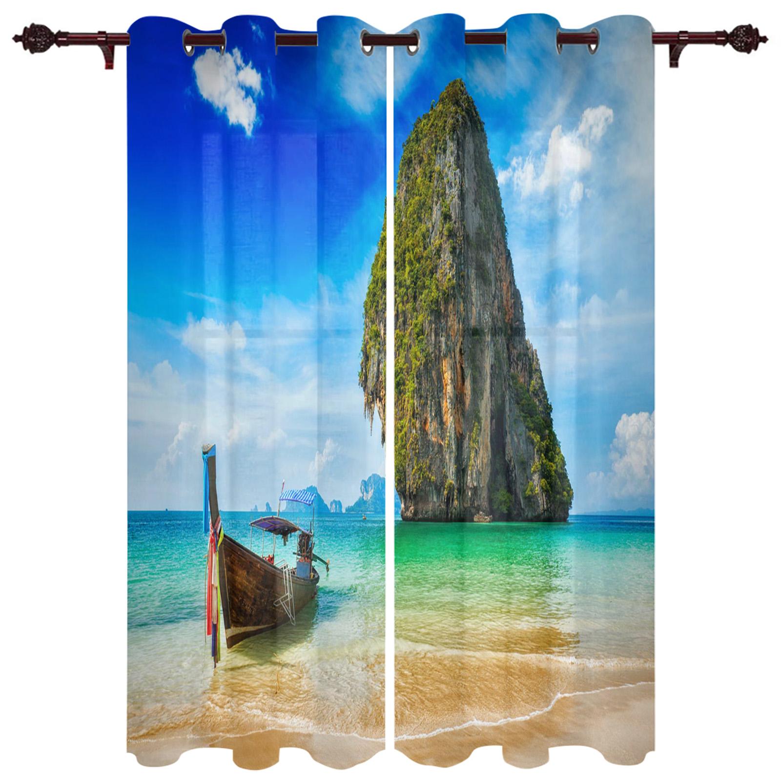Bedroom Kitchen Curtains Sea House Terrace Curtain Living Room Decoration Items Window Curtains for Living Room 135W x 60H(cm)
Bedroom Kitchen Curtains Sea House Terrace Curtain Living Room Decoration Items Window Curtains for Living Room 135W x 60H(cm)