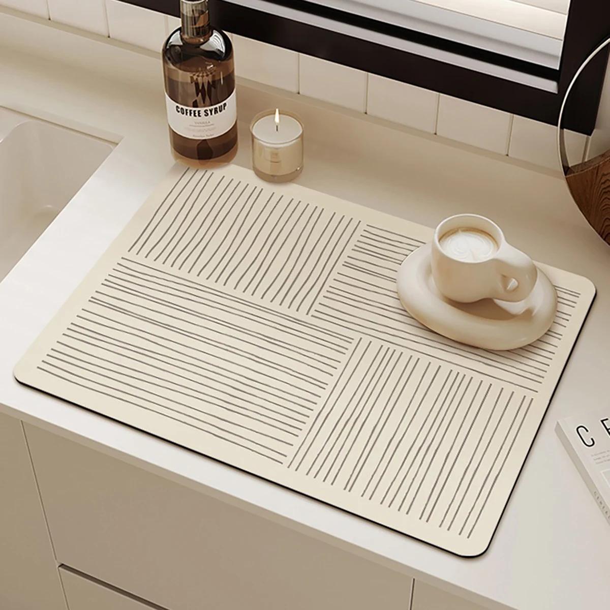 Kitchen Mat Diatomite Tableware Drainer Super Absorbent Coffee Carpet Drainage Mat Non Slip Bath Mat Drying Tableware Mat M&Rectangular
Kitchen Mat Diatomite Tableware Drainer Super Absorbent Coffee Carpet Drainage Mat Non Slip Bath Mat Drying Tableware Mat M&Rectangular