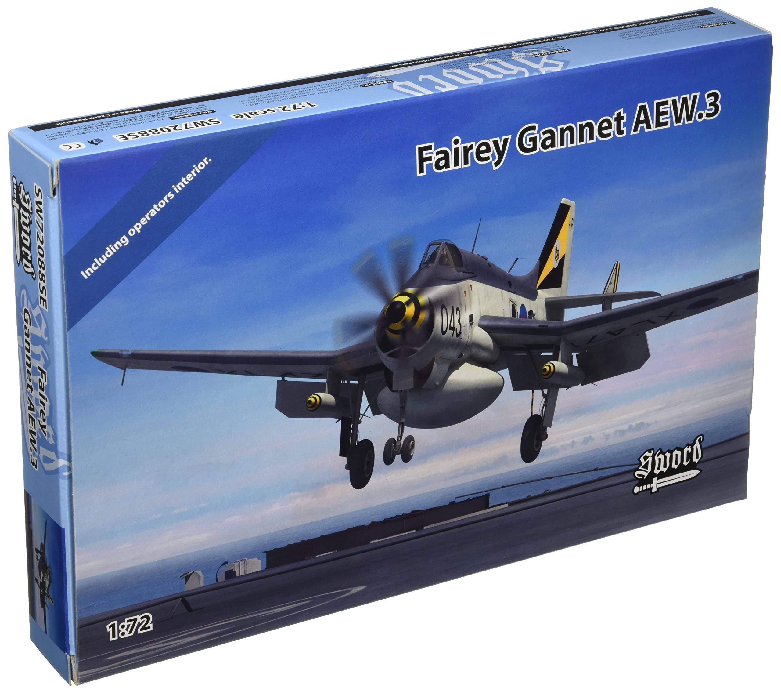 Sword Sword Royal Navy Gannet Kit Детальный набор Пластиковая модель SWD72088S 1/72 AEW.3
Sword Sword Royal Navy Gannet Kit Детальный набор Пластиковая модель SWD72088S 1/72 AEW.3
