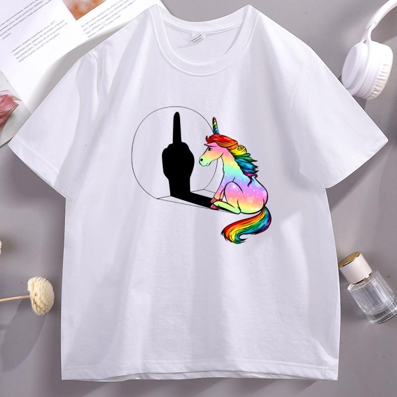 Funny Unicorn Middle Finger Tshirt for Unisex Women Casual Soft O Neck Short Sleeve Tops Elastic Printed Slim Fit Clothing Tops 4XL
Funny Unicorn Middle Finger Tshirt for Unisex Women Casual Soft O Neck Short Sleeve Tops Elastic Printed Slim Fit Clothing Tops 4XL