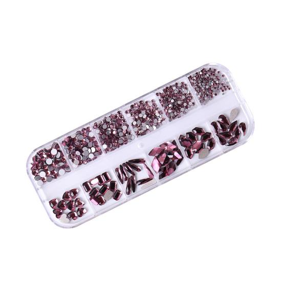 1 Set 12 Grids Nail Art Rhinestone Kit Assorted Shape Glass рожевий
1 Set 12 Grids Nail Art Rhinestone Kit Assorted Shape Glass рожевий