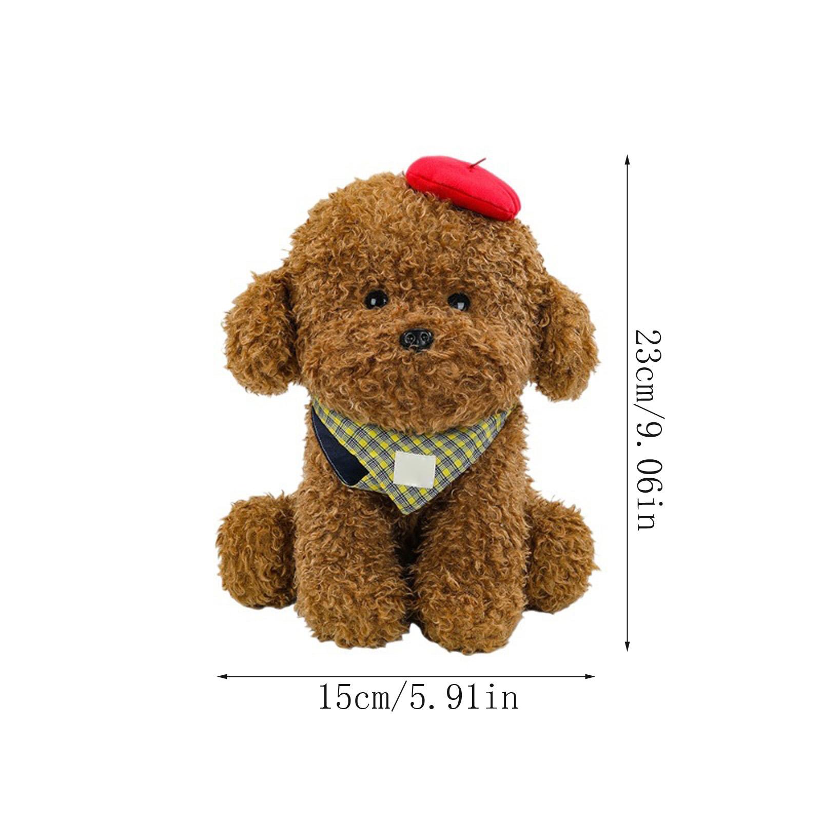 Cute Curly Brown Dog Plush Toy With Beret & Scarf, Soft Stuffed Puppy For Decor & Gifting One Size
Cute Curly Brown Dog Plush Toy With Beret & Scarf, Soft Stuffed Puppy For Decor & Gifting One Size