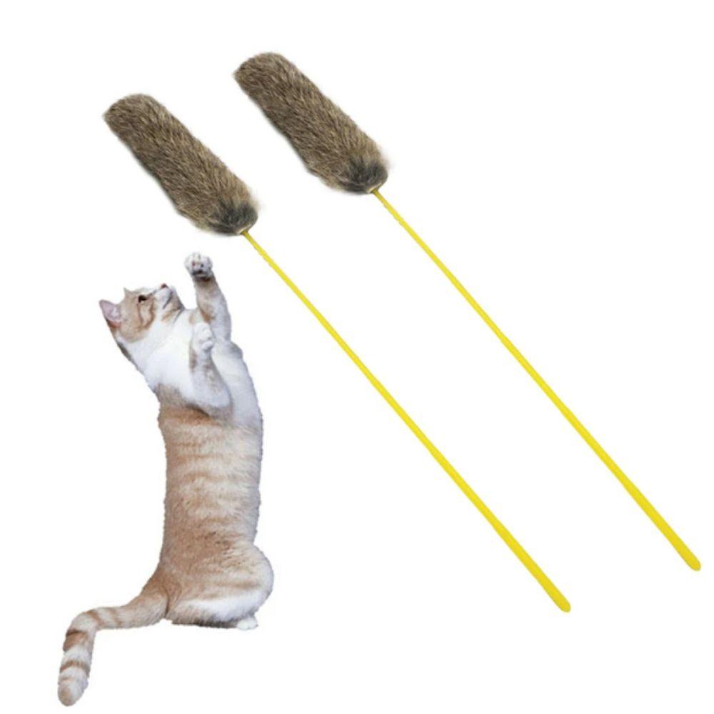 Random Color Cat Teaser Wand Non-Slip Handle Cat Plush Teaser Rod Pet Interactive Stick Self Happy long strip
Random Color Cat Teaser Wand Non-Slip Handle Cat Plush Teaser Rod Pet Interactive Stick Self Happy long strip