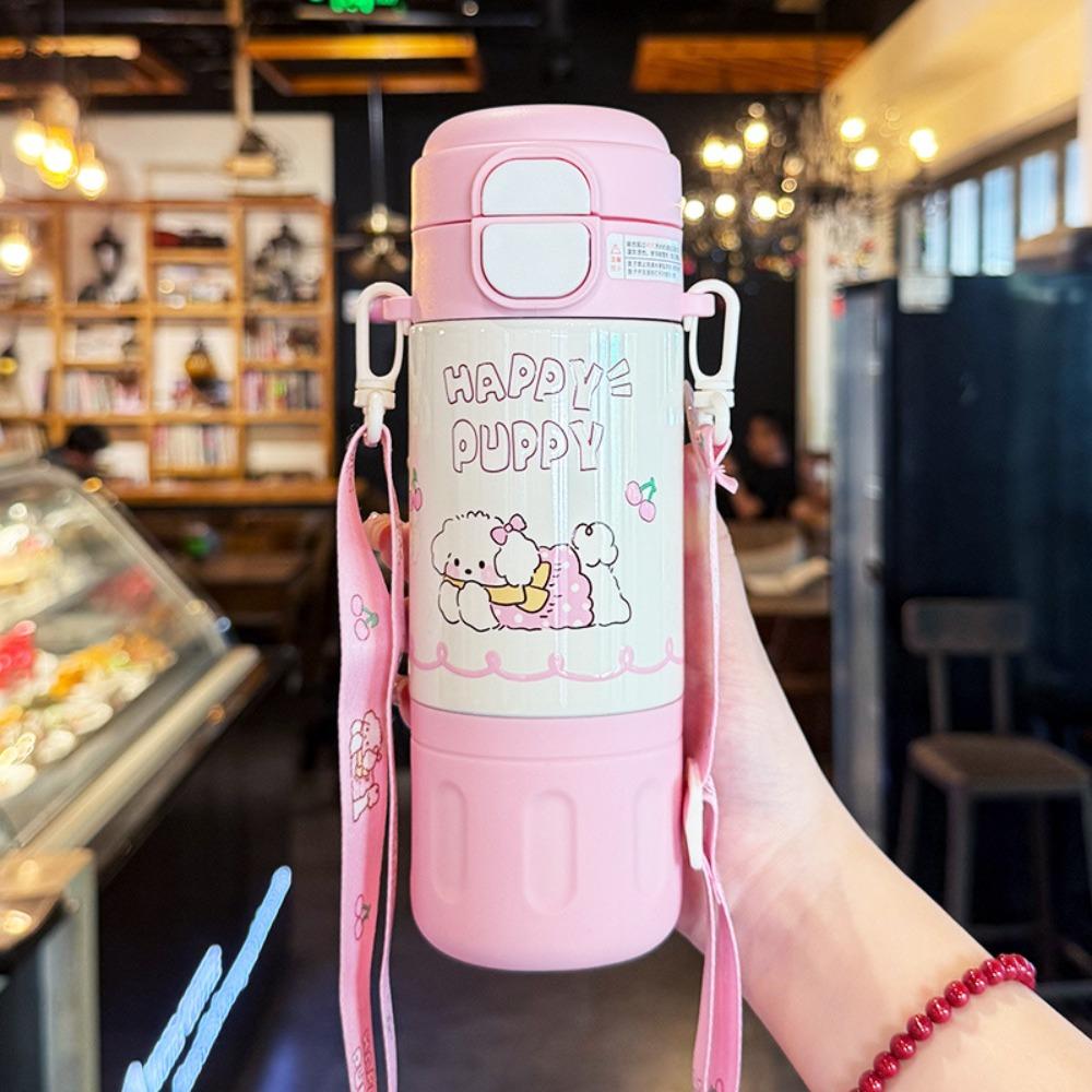 Cute 480ML Insulated Cup Stainless Steel with Lifting Rope Vacuum Flasks Large Capacity Water Bottle for Boys and Girls 401-500ml
Cute 480ML Insulated Cup Stainless Steel with Lifting Rope Vacuum Flasks Large Capacity Water Bottle for Boys and Girls 401-500ml