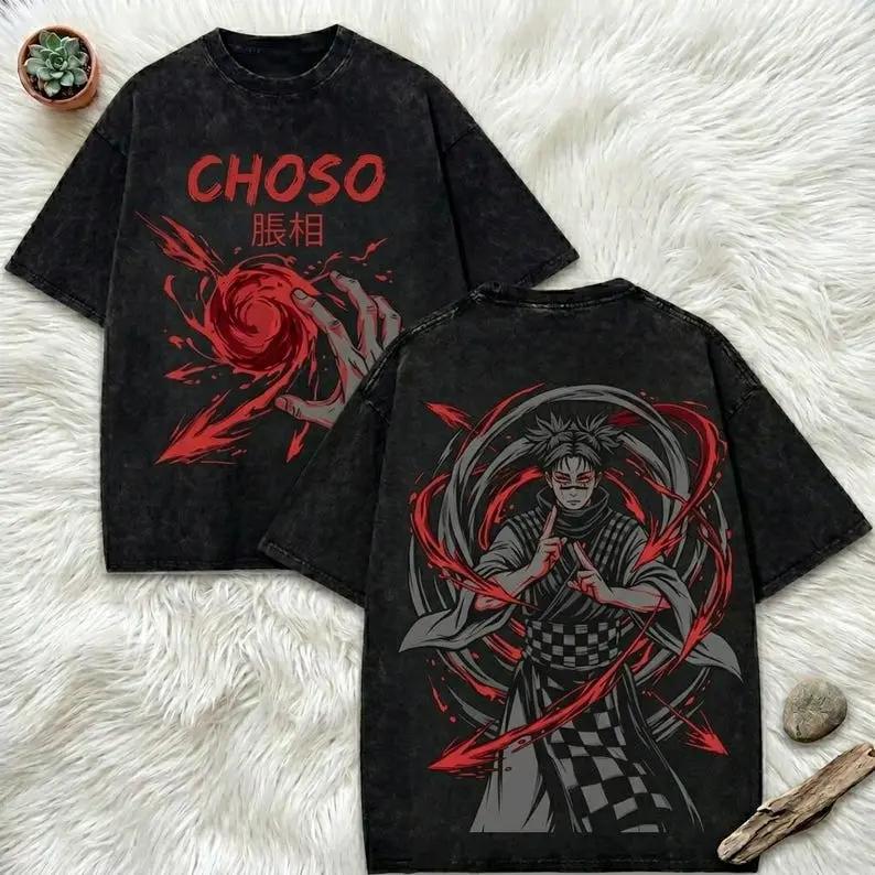 Choso Jujutsu Kaisen T-shirt For Men Women Clothing Gothic Y2k Washed Oversized T Shirt Summer Short Sleeve Cotton Tees Tops XXL чорний
Choso Jujutsu Kaisen T-shirt For Men Women Clothing Gothic Y2k Washed Oversized T Shirt Summer Short Sleeve Cotton Tees Tops XXL чорний