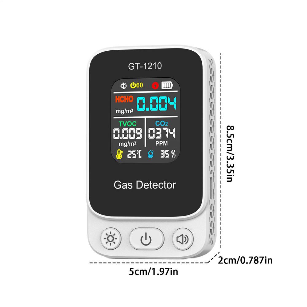 Indoor Air Quality Monitor Professional Carbon Dioxide Detector Battery Powered Air Quality Detector With Temperature And білий
Indoor Air Quality Monitor Professional Carbon Dioxide Detector Battery Powered Air Quality Detector With Temperature And білий