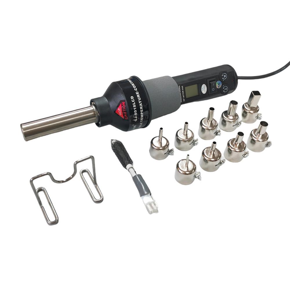 Adjustable Electronic Hot Air Gun LCD 220V 450W Degree Soldering Station with Recast 9 Nozzle Type A
Adjustable Electronic Hot Air Gun LCD 220V 450W Degree Soldering Station with Recast 9 Nozzle Type A