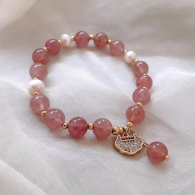 Freshwater Pearl Strawberry Crystal Bracelet Bangles Women Fashion Jewelry accessories Gift
Freshwater Pearl Strawberry Crystal Bracelet Bangles Women Fashion Jewelry accessories Gift