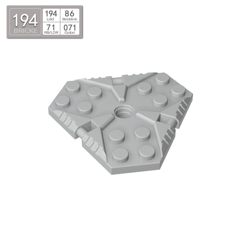 BRICKE 27255 Energy Shield Triangle Base Block with Center Hole - Compatible with Lego Parts 14 pieces светло-серый
BRICKE 27255 Energy Shield Triangle Base Block with Center Hole - Compatible with Lego Parts 14 pieces светло-серый