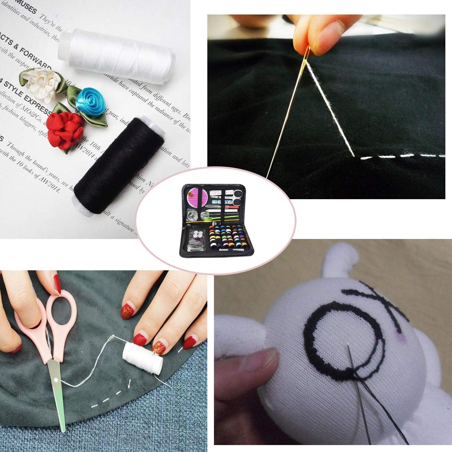 Fanciher Sewing Kit, 172PCS DIY Mini Quality Sewing Supplies for DIY, Beginners, Adults, Emergency, Summer Campers, Travel and Home with Storage Bag
Fanciher Sewing Kit, 172PCS DIY Mini Quality Sewing Supplies for DIY, Beginners, Adults, Emergency, Summer Campers, Travel and Home with Storage Bag