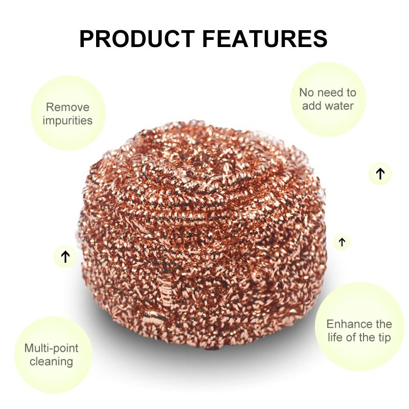 Soldering Iron Tip Cleaner Cleaning Steel Wire Ball Desoldering Cleaning Ball Welding Iron Mesh Filter Steel Ball Tin Remover
Soldering Iron Tip Cleaner Cleaning Steel Wire Ball Desoldering Cleaning Ball Welding Iron Mesh Filter Steel Ball Tin Remover