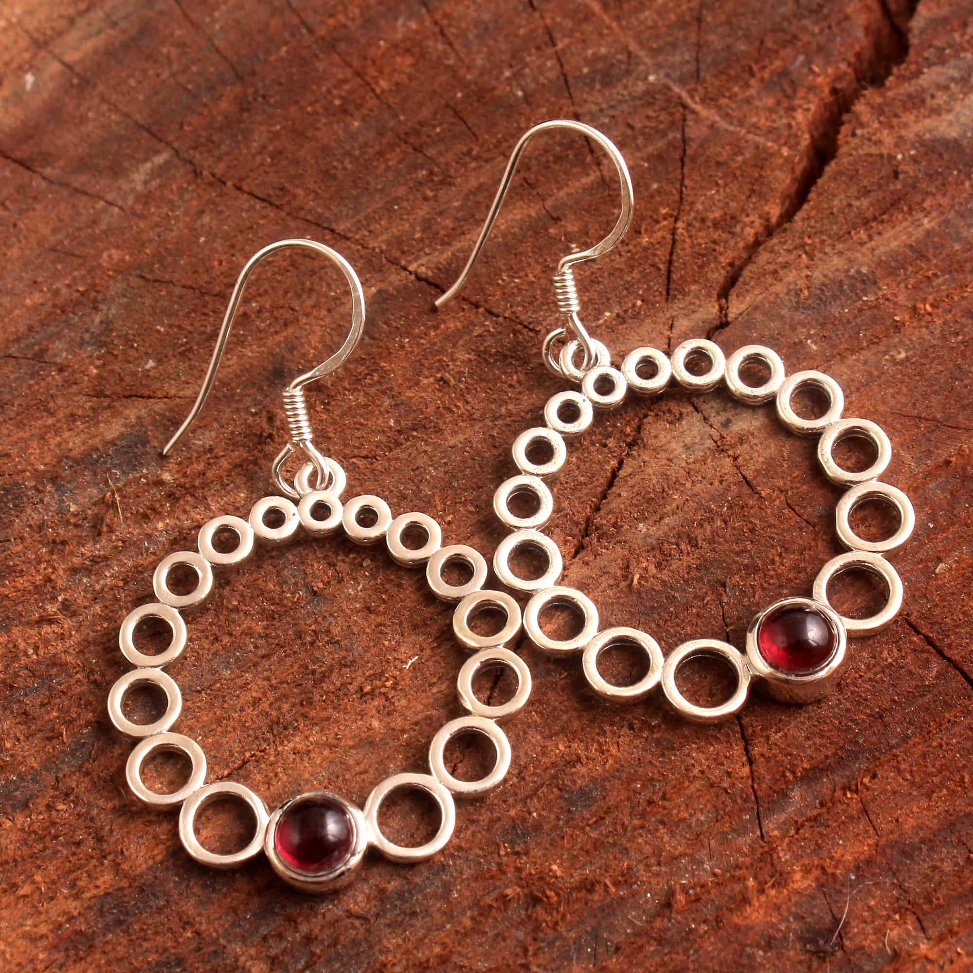 Аметист Сердолик Ларимар Гранат Ручной Работы Висячие Серьги Стерлингового Серебра 925 Пробы Женские Ювелирные Изделия красный