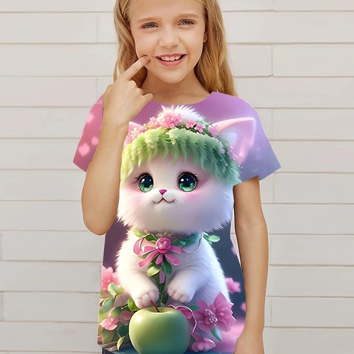 Детская одежда Милый 3D Кот Графический принт Топы с коротким рукавом Детская одежда Футболка Повседневный свитер для детей Мальчики Девочки Лето 130CM
Детская одежда Милый 3D Кот Графический принт Топы с коротким рукавом Детская одежда Футболка Повседневный свитер для детей Мальчики Девочки Лето 130CM