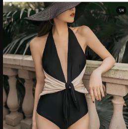 Korean super conservative deep V swimsuit sexy belly and thin one-piece triangular vacation swimsuit XL чорний
Korean super conservative deep V swimsuit sexy belly and thin one-piece triangular vacation swimsuit XL чорний