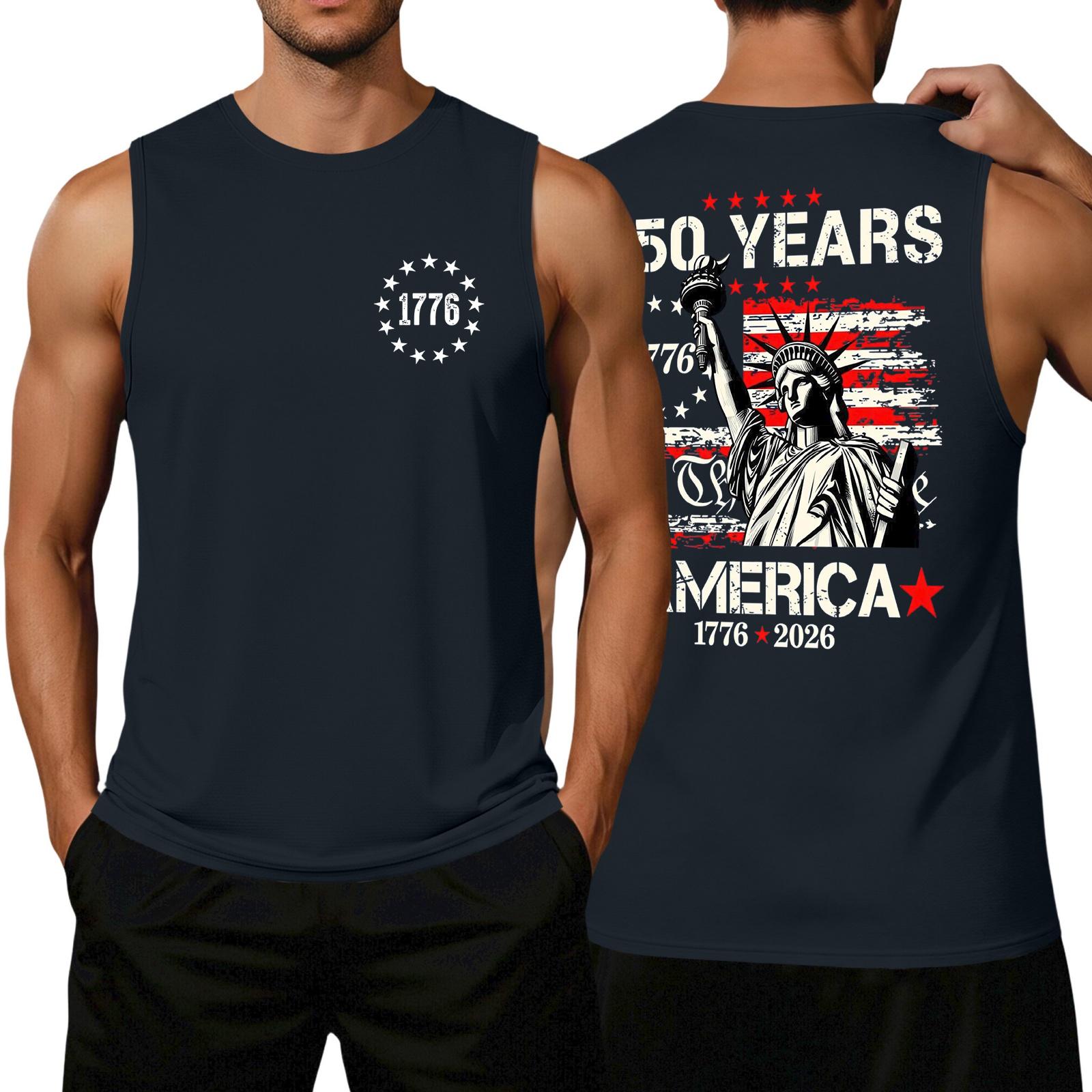 Men s Loose Fit Sleeveless Tank Top Casual Flag Print Graphic Tee WE THE PEOPLE 250 Years Commemorative Design Summer Shirt XL
Men s Loose Fit Sleeveless Tank Top Casual Flag Print Graphic Tee WE THE PEOPLE 250 Years Commemorative Design Summer Shirt XL
