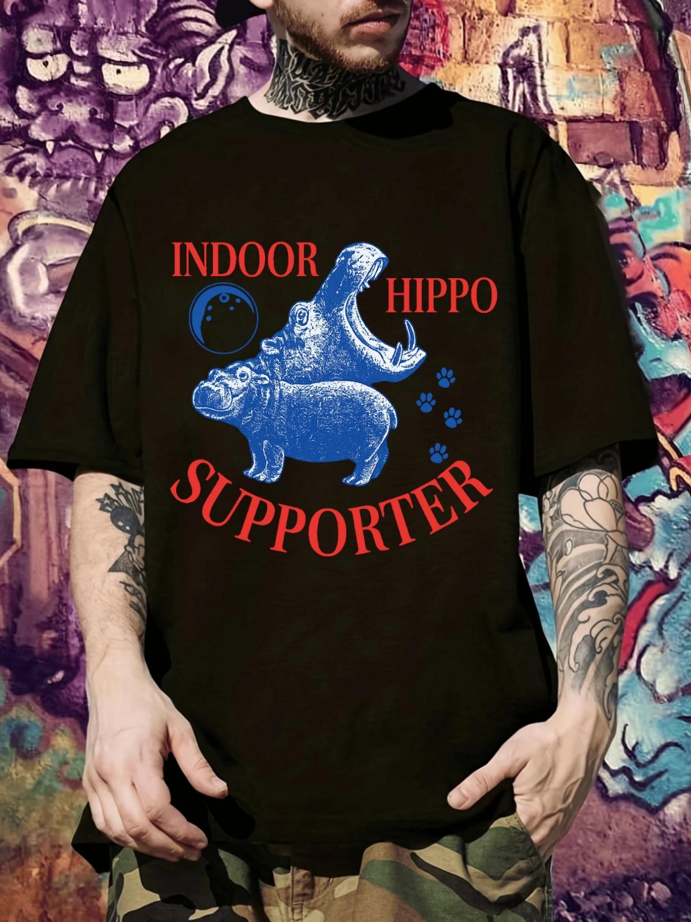 Funny Hippo Graphic T-shirt - Indoor/Outdoor Casual Tee with Red Text - Lightweight Everyday Shirt for Parties XXXL
Funny Hippo Graphic T-shirt - Indoor/Outdoor Casual Tee with Red Text - Lightweight Everyday Shirt for Parties XXXL