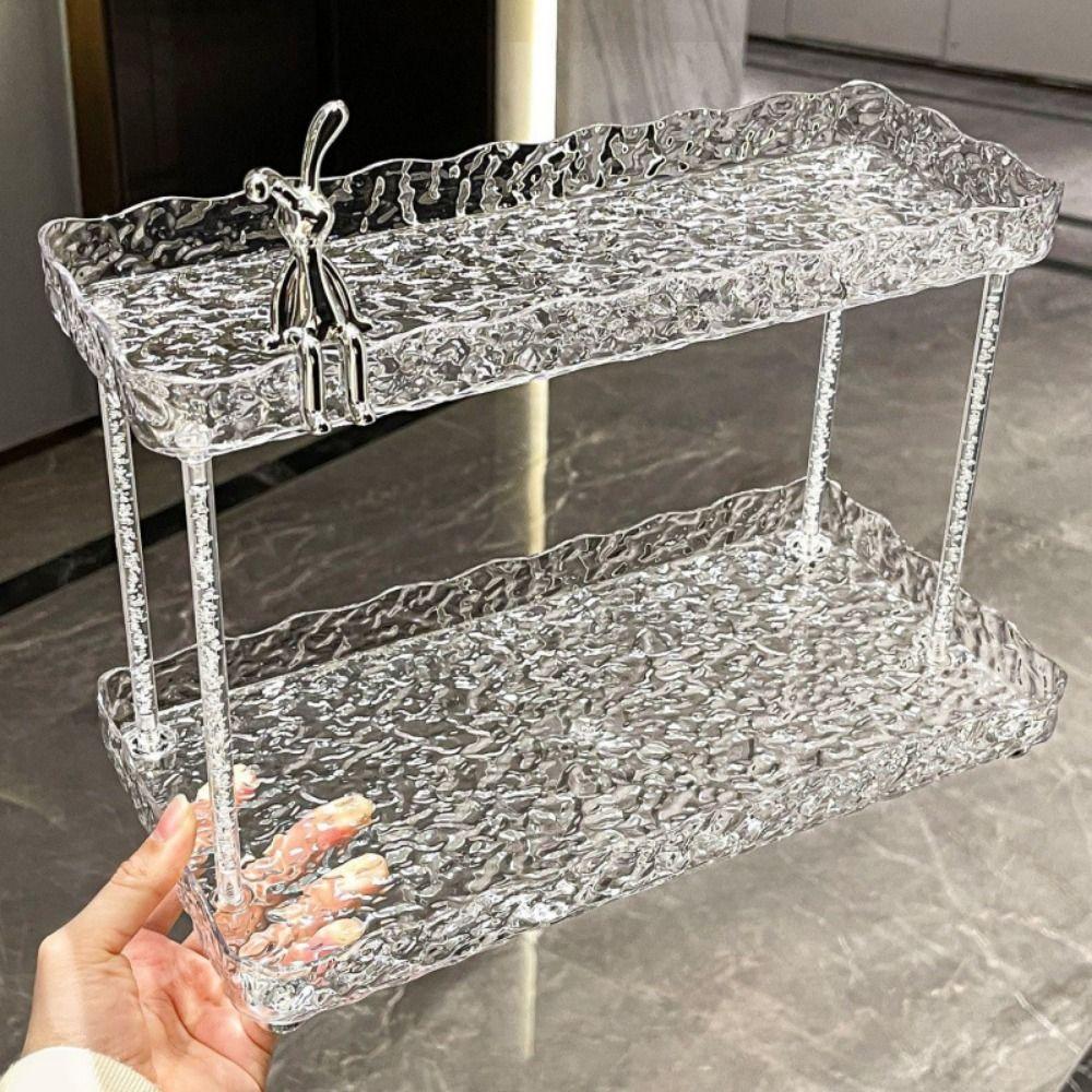 Plastic 2-Tier Vanity Desktop Shelf Cute Bunny Skincare Organizer for Home without Rabbit
Plastic 2-Tier Vanity Desktop Shelf Cute Bunny Skincare Organizer for Home without Rabbit