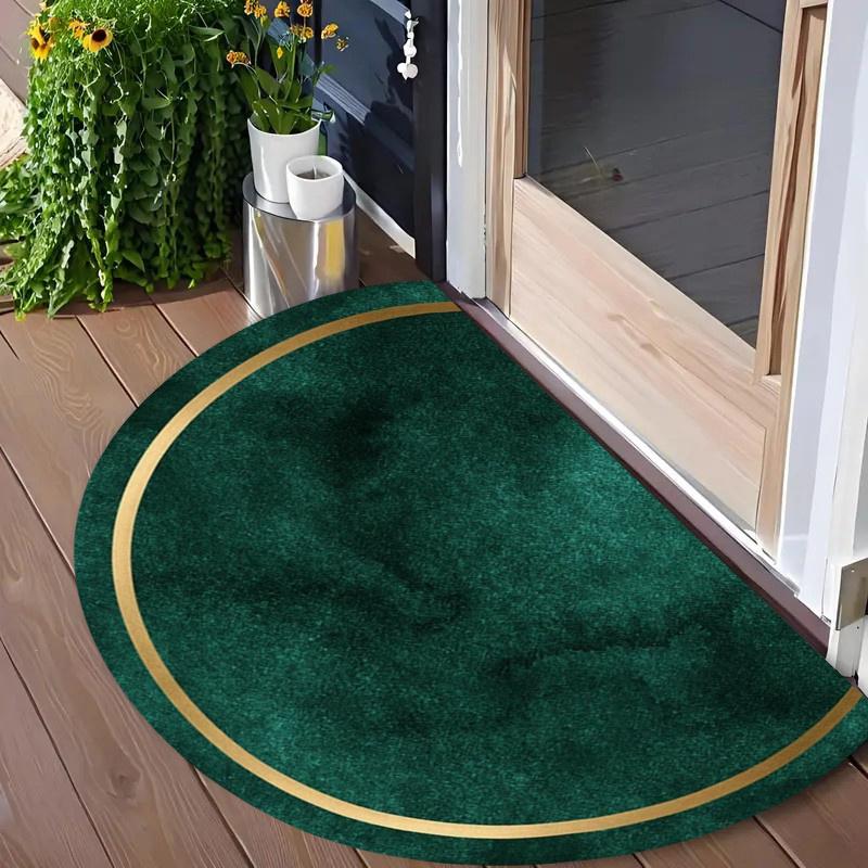 Luxury Emerald Green and Gold Half Round Door Mat 2D Flat Non Slip Machine Washable Rug for Entryway Bedroom Home Decor 40X60CM
Luxury Emerald Green and Gold Half Round Door Mat 2D Flat Non Slip Machine Washable Rug for Entryway Bedroom Home Decor 40X60CM