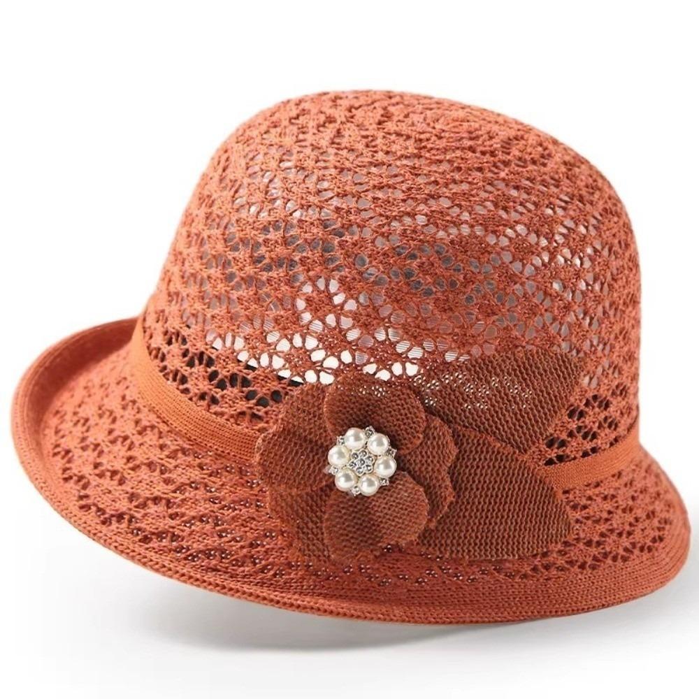 Elegant Hollowed-Out Sun Hat Floral Decoration Adjustable Mother Flower Bucket Hat Lightweight Short-Brimmed Style Fisherman Hat
Elegant Hollowed-Out Sun Hat Floral Decoration Adjustable Mother Flower Bucket Hat Lightweight Short-Brimmed Style Fisherman Hat