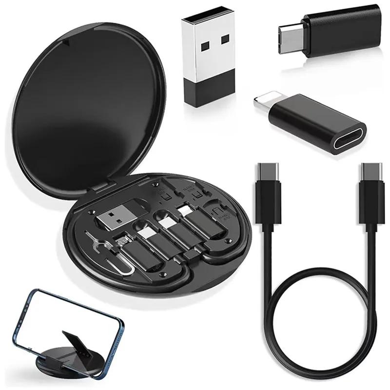 60 Вт Type-C до USB C до Micro USB до Lighting Комплект адаптерів для швидкого заряджання для IPhone 14 13 12 Pro OTG Converter Multi Storage Box чорний
60 Вт Type-C до USB C до Micro USB до Lighting Комплект адаптерів для швидкого заряджання для IPhone 14 13 12 Pro OTG Converter Multi Storage Box чорний