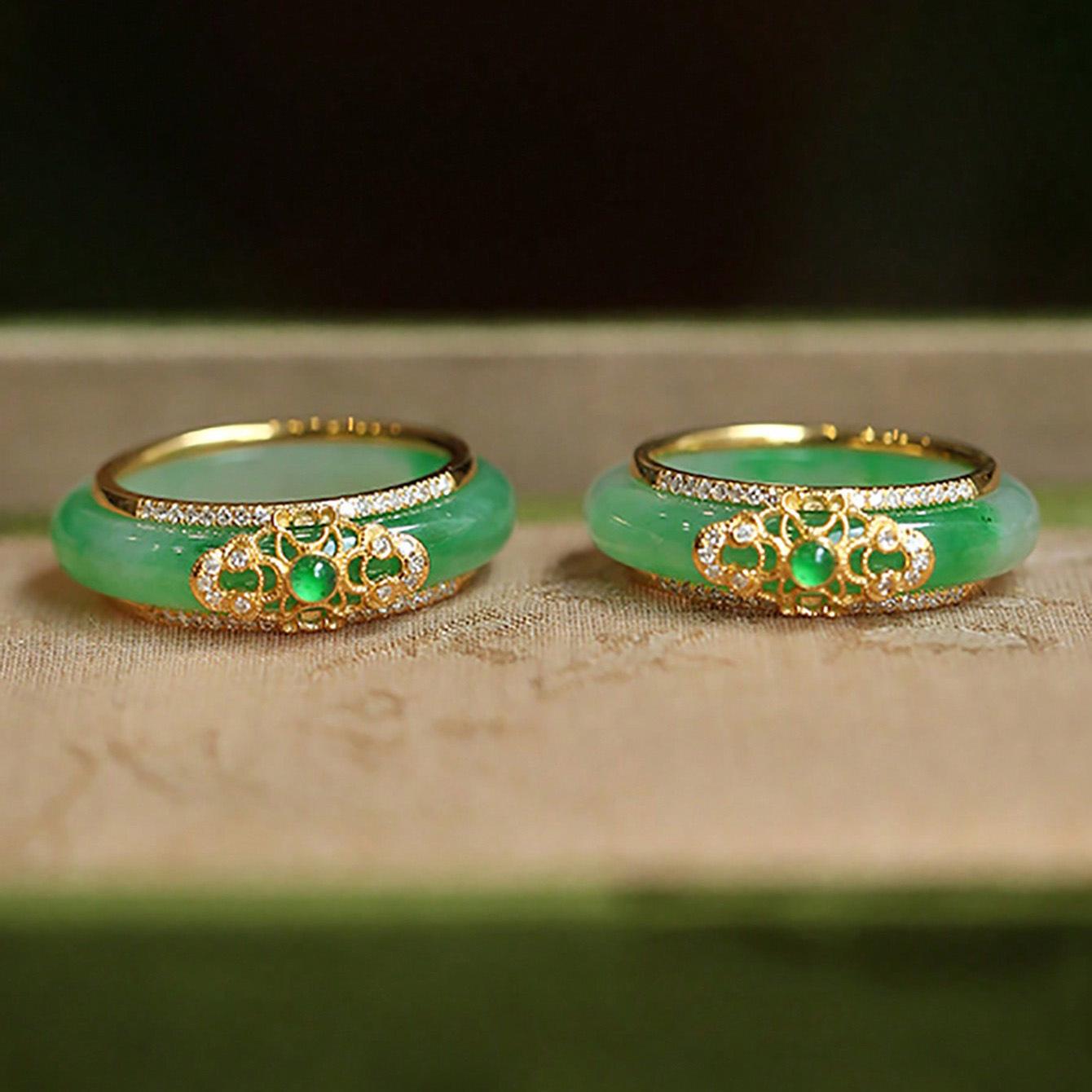 Elegant Women s Green Jade-Inspired Chalcedony Ring Size 7
Elegant Women s Green Jade-Inspired Chalcedony Ring Size 7