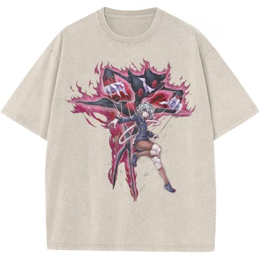 Anime Hunter x Hunter Nephelpito Printed Tee Men Women Cotton Tshirts Vintage Washed Tshirt Harajuku Male Oversized T Shirt S
Anime Hunter x Hunter Nephelpito Printed Tee Men Women Cotton Tshirts Vintage Washed Tshirt Harajuku Male Oversized T Shirt S