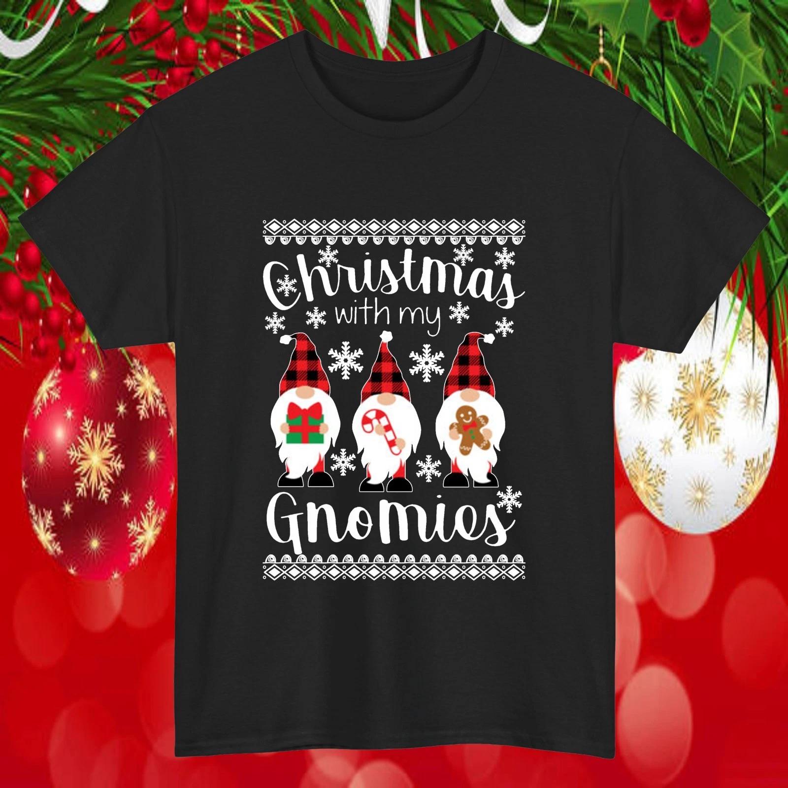 Christmas With My Gnomies T-Shirt Funny Holiday Xmas Gnome Family Gift Tee Top L
Christmas With My Gnomies T-Shirt Funny Holiday Xmas Gnome Family Gift Tee Top L
