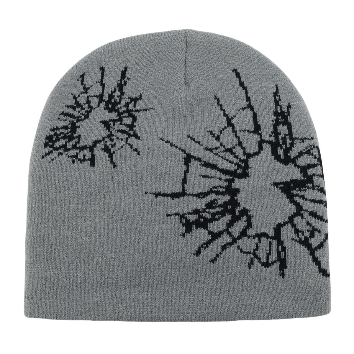 Gothic Style Dark Spider Pattern Knitted Hat American Masked Hat Y2k Spicy Girl Street Dance Street Fashion Hat One Size
Gothic Style Dark Spider Pattern Knitted Hat American Masked Hat Y2k Spicy Girl Street Dance Street Fashion Hat One Size