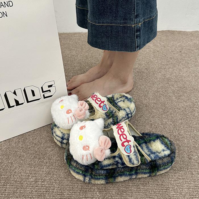 Универсальные удобные и теплые пушистые туфли для девочек осень и зима замшевые милые мультяшные Hello Kitty повседневные хлопковые тапочки на толстой подошве 40 синий
Универсальные удобные и теплые пушистые туфли для девочек осень и зима замшевые милые мультяшные Hello Kitty повседневные хлопковые тапочки на толстой подошве 40 синий